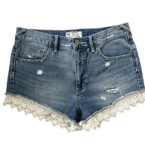 Free People Denim Shorts Bundle Size 28 (2 Pairs) - Picture 5 of 14